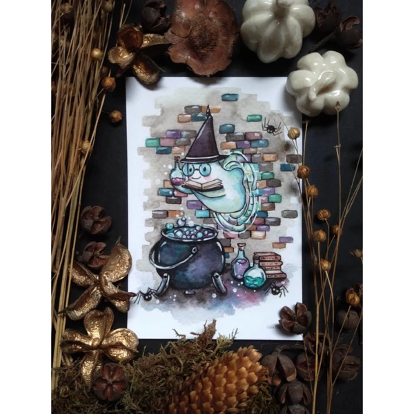 Carte Postale - Magicien
