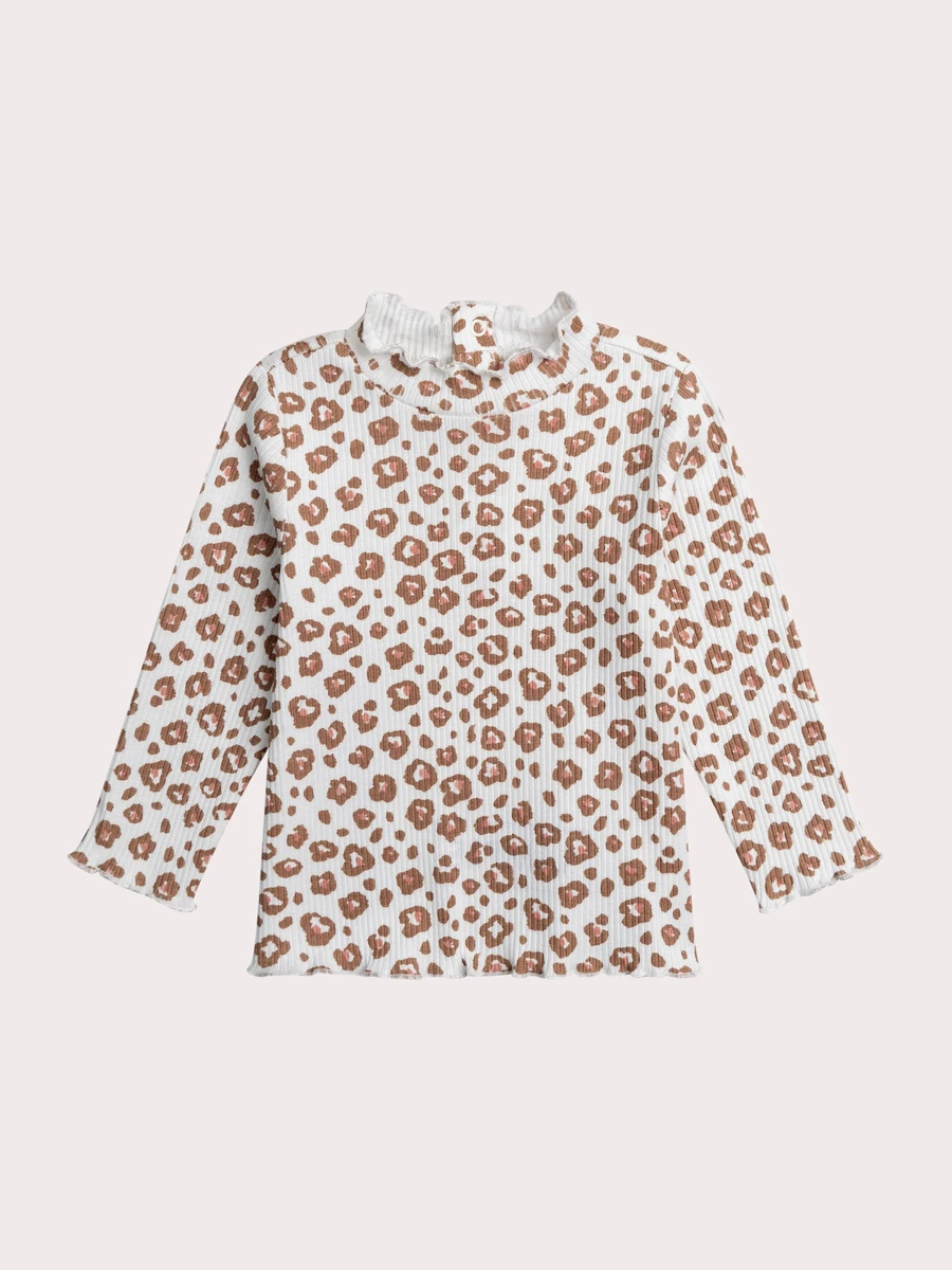 Sous pull léopard pour bébé fille