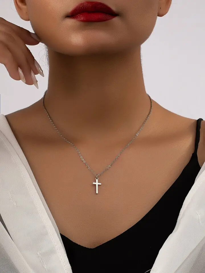 Collier Ã Breloque Croix