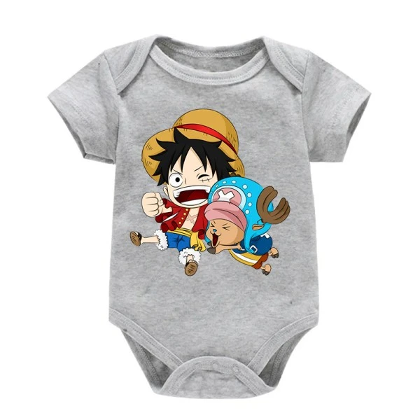 Funny Luffy and Chopper Baby One Piece Outfit Bodysuit