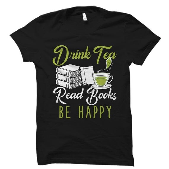 Thé chemise, livre thé chemise, Tea Lover chemise, cadeau d’amant de thé, livre cadeau livre chemise Tea Lover cadeau pour le thé fan cadeau livre amant cadeau #OS1284