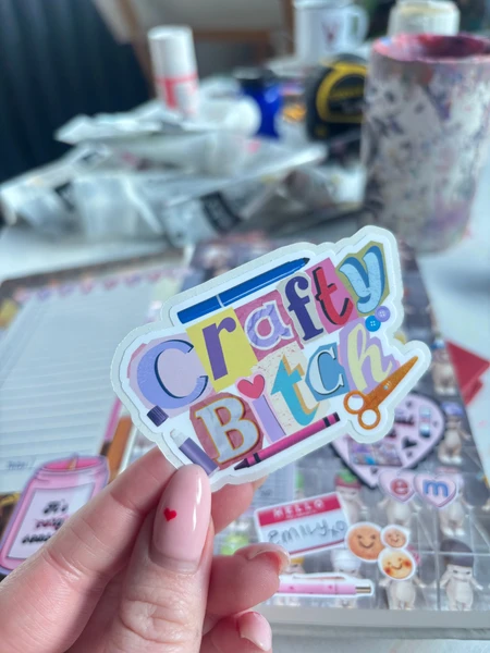 Crafty Bitch Easy Peel Sticker