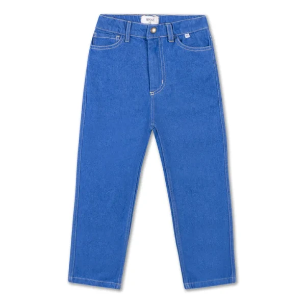Pantalon en Jean Coton Bio | Bleu