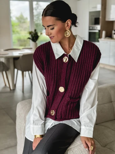 Gilet sans manches Louxor - Bordeaux
