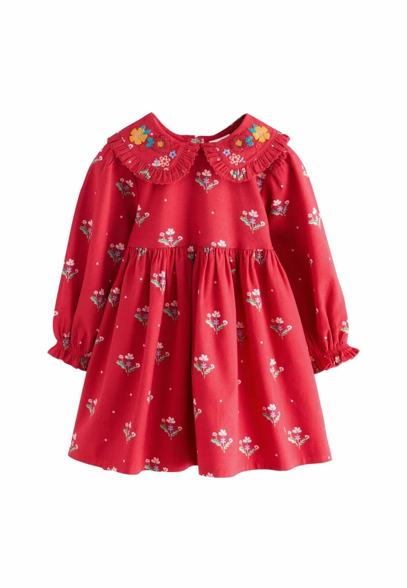 REGULAR FIT - COLLAR LONG SLEEVE - Robe de jour - red ditsy