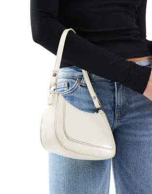 Pull&Bear - Sac porté épaule - Écru