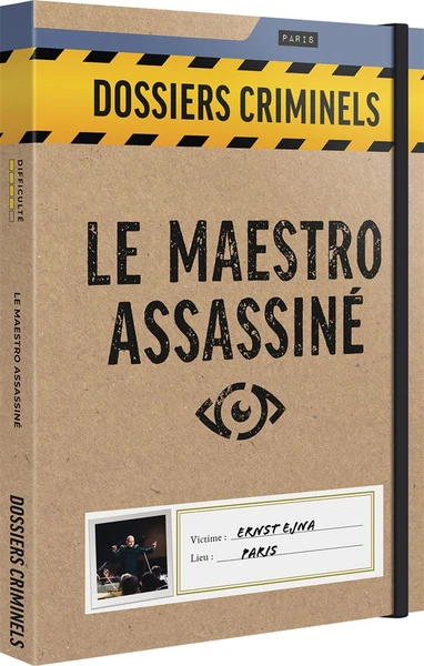 Jeu d'enquête Asmodee Dossiers Criminels Le Maestro Assassiné