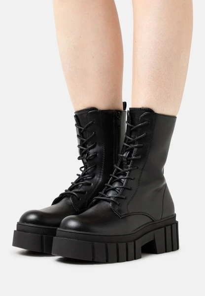 Bottines à plateau - black