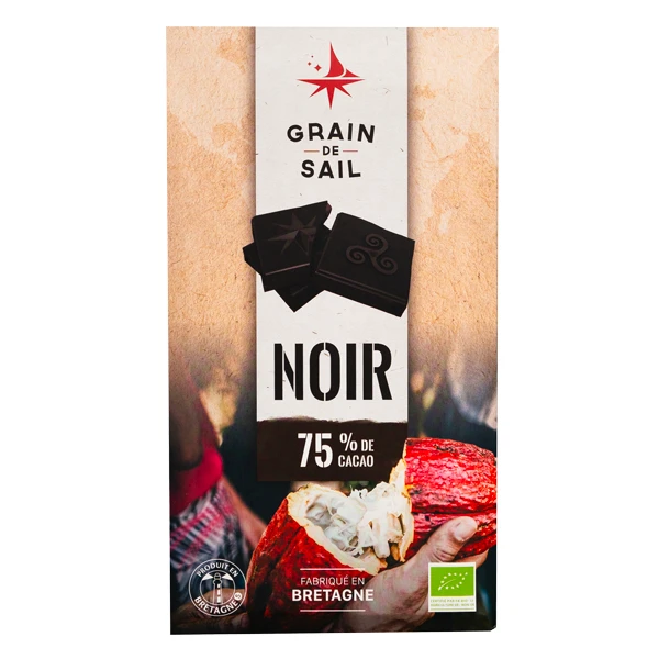 Tablette noir 75% de cacao - BIO