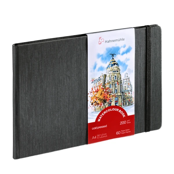 Watercolour book Hahnemühle A4 Paysage 21 x 29,7 200g 30f grain fin