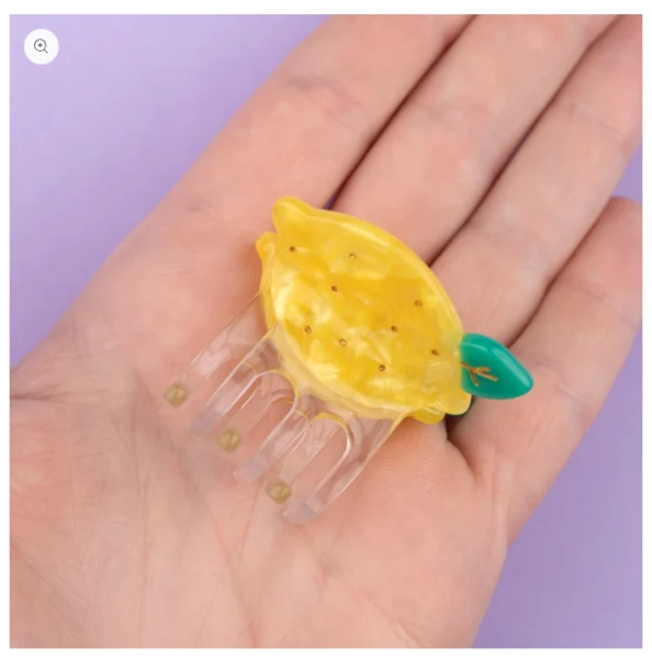 Mini pince à cheveux Citron
