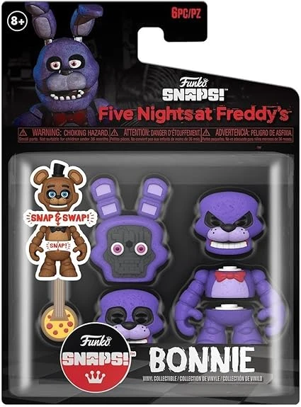 Funko Five Nights at Freddy's (FNAF) Snap: Bonnie The Rabbit - Mini-Figurine en Vinyle à Collectionner - Idée de Cadeau - Produits Officiels - Video Games Fans