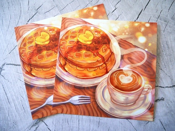 BTS Butter print, kpop, Jeon Jungkook, bts print, kpop art print, pancakes, coffee