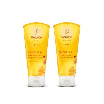 Weleda Duo Crème Lavante Cheveux &amp; Corps Bébé 2x200 ml