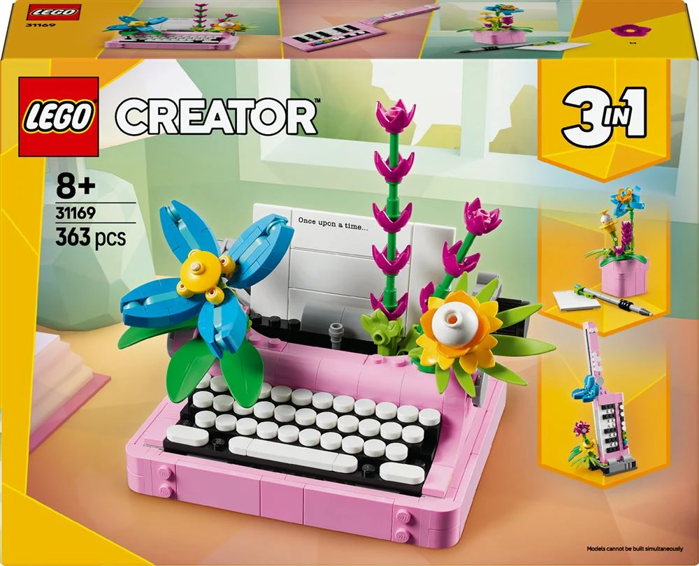 LEGO® Creator 31169 La machine à écrire avec des fleurs