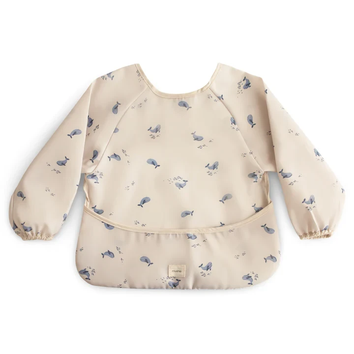 Bavoir manches longues – whales – BONNIE BONNIE