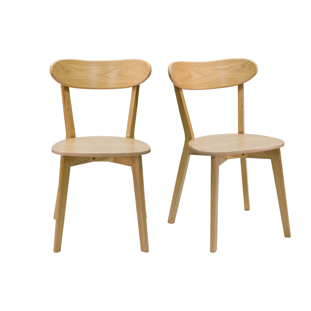 Chaises vintage en bois (lot de 2) DOVE