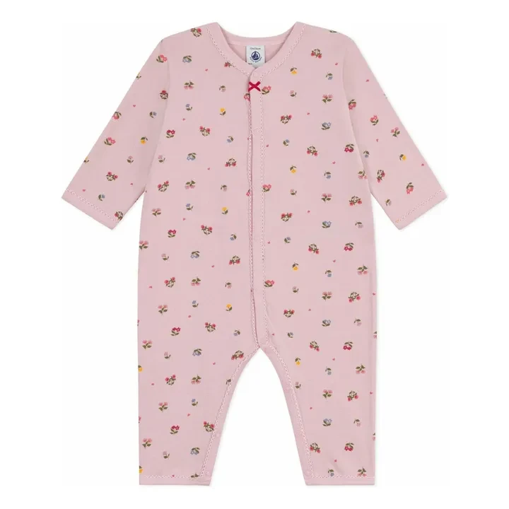 Pyjama Dors Bien Fleuri Coton Bio | Rose pâle