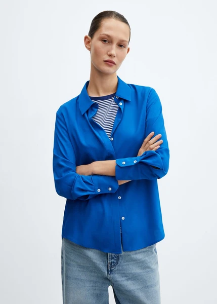 Chemise fluide regular-fit -  Femme | Mango France