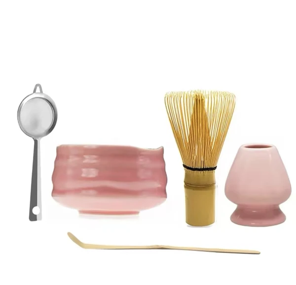 Kit pour le matcha rose