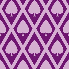 Umbria's Spades in Violet Fabric | Spoonflower