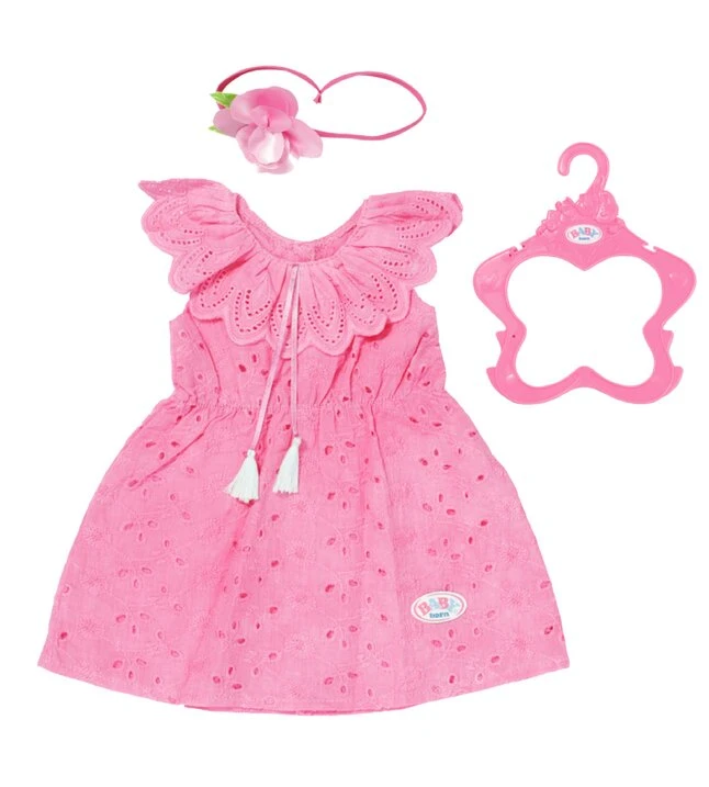 Zapf Creation Robe Bébé born Robe à fleurs tendance