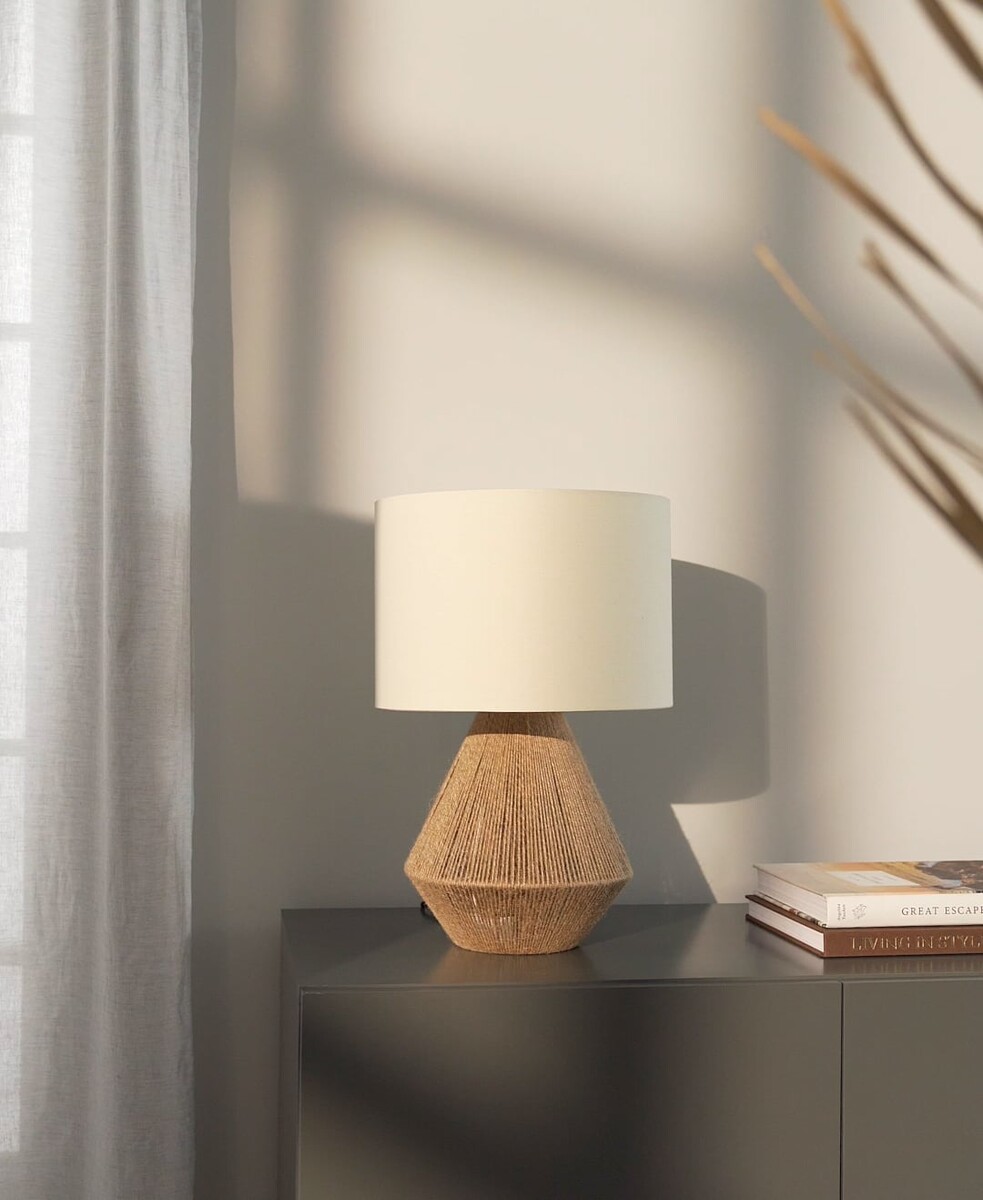 Lampe à poser jute bohème Cecillia | WestwingNow