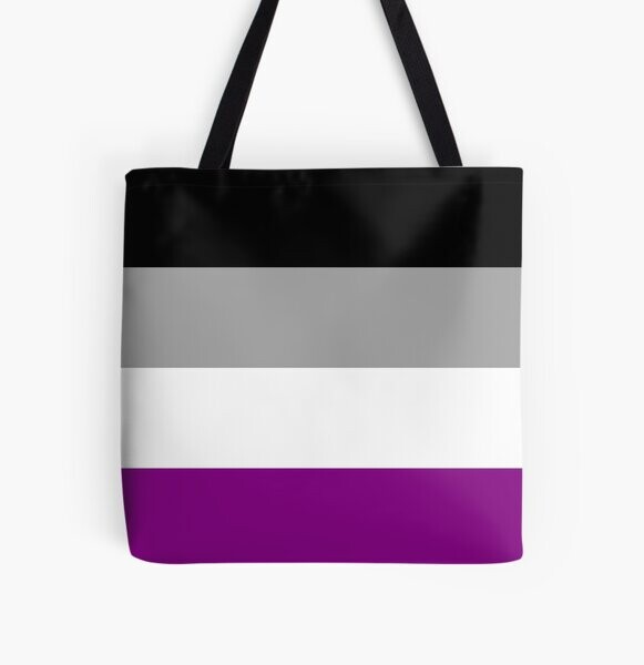 Drapeau de la fierté asexuée | Tote bag