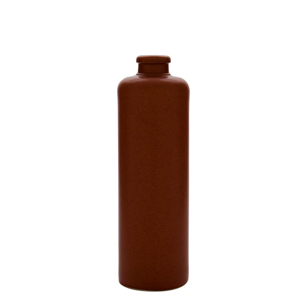 Cruche en grès 500 ml, rouge-brun, ouverture : bouchon en liège