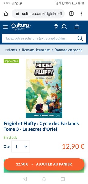 Frigiel et fluffy--roman cycle les Farlands tome 3