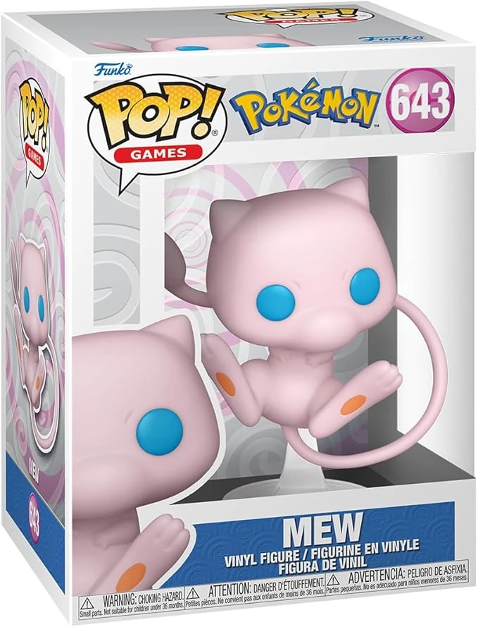 Funko Pop! Games: Pokemon - Mew - Figurine en Vinyle à Collectionner - Idée de Cadeau - Produits Officiels - Jouets pour Les Enfants et Adultes - Video Games Fans