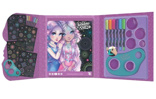 NEBULOUS STARS - CARNET MANDALAS A PAGES NOIRES