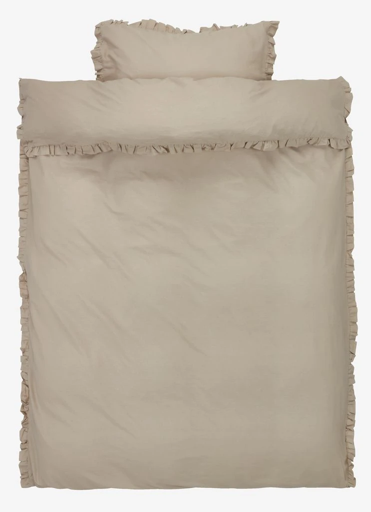 Parure de lit ELMA coton lavé 140x200 sable | JYSK