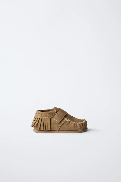 BOTTES À FRANGES EN CUIR BAREFOOT