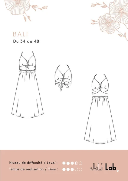 Robe Bali - Patron Couture PDF ou Pochette