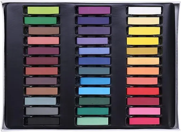 Stylo de Teinture Capillaire Temporaire - Couleur de Cheveux Lavable, Teinture Capillaire Lavable Professionnelle - Craie pour Cheveux, Bâton de Couleur de Cheveux - Teinture Temporaire(36 couleurs)