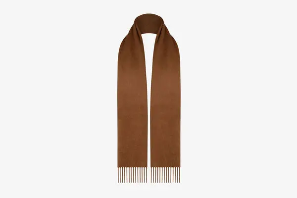 Pure Cashmere Scarf - Dark Tan - Personnalisé