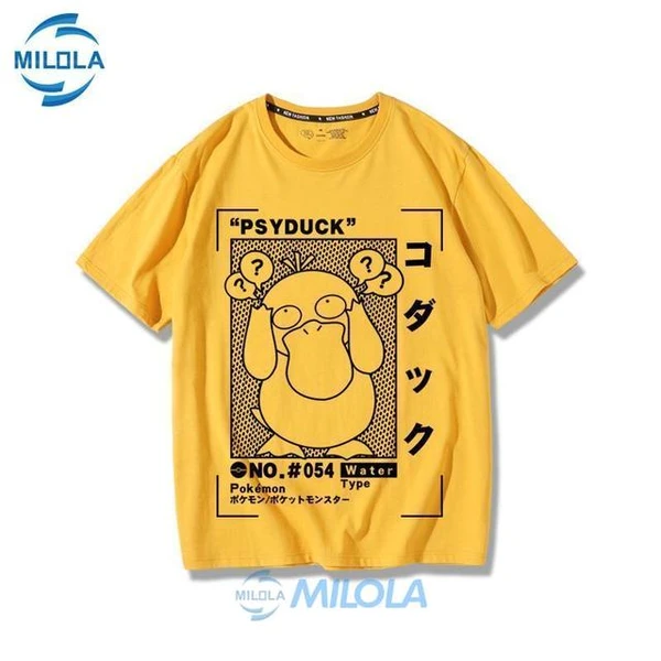 T-shirt en coton imprimé Pokemon Psyresines pour enfants, t-shirts décontractés pour garçons et filles, vêtements de dessin animé Pikachu Sicilax, cadeaux d'anniversaire pour enfants