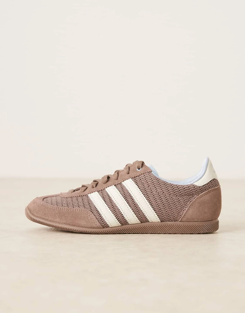 adidas Originals Japan trainers in brown and cream
