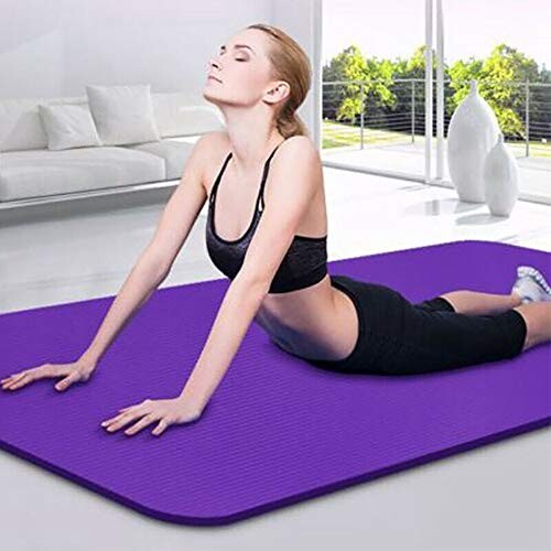 ISENPENK Tapis de Yoga, Tapis de Yoga d'exercice antidérapant EVA, Tapis d'entraînement de Fitness avec Sangle de Transport pour Yoga, Pilates, méditation, entraînement de Gym à Domicile