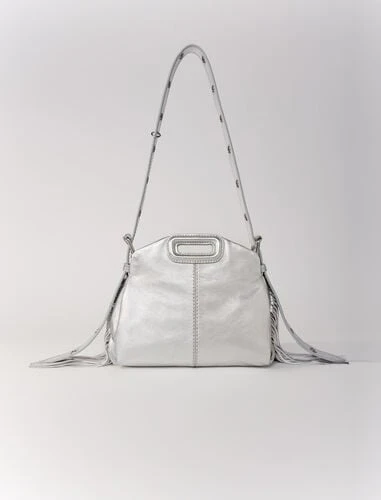224MISSMMINIMETAL Sac Miss M mini en cuir métallisé