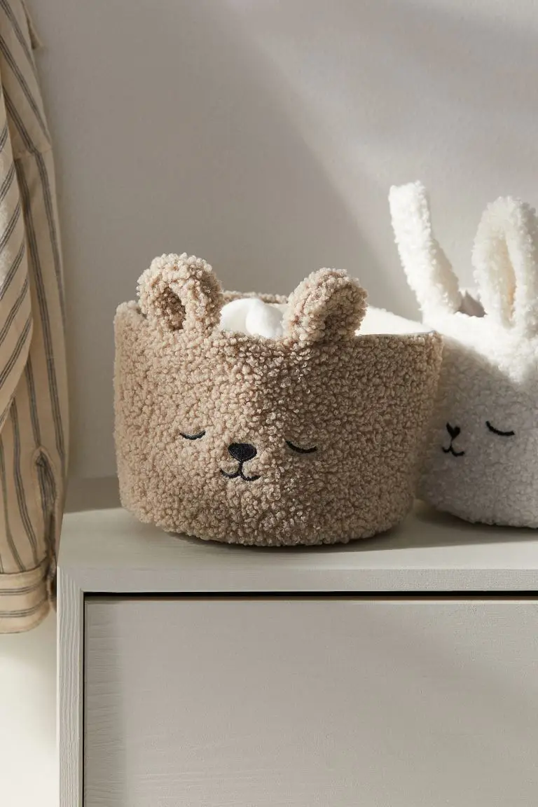 Panier de rangement en tissu Teddy bear