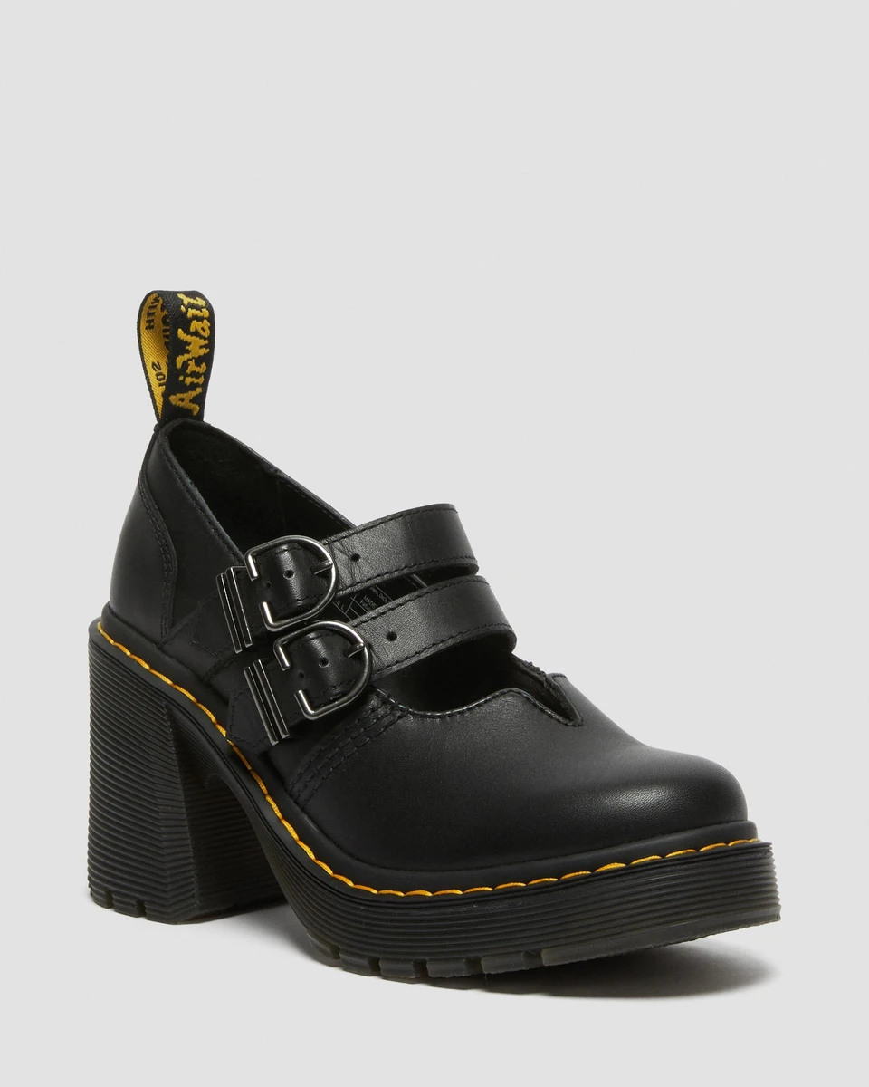 Chaussures à talons Eviee Sendal en cuir en Noir | Dr. Martens