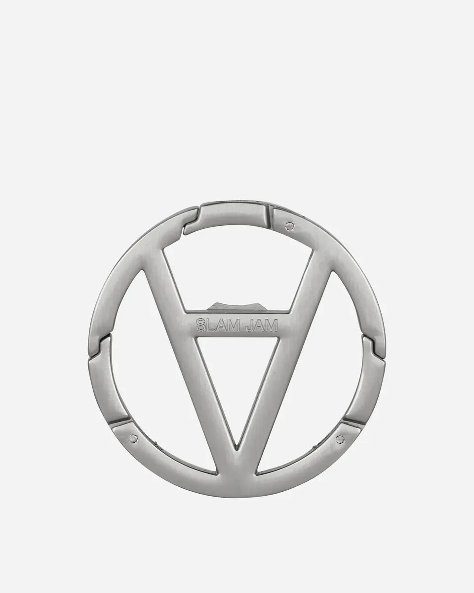 CHAOS IS ORDER Logo Carabiner Silver