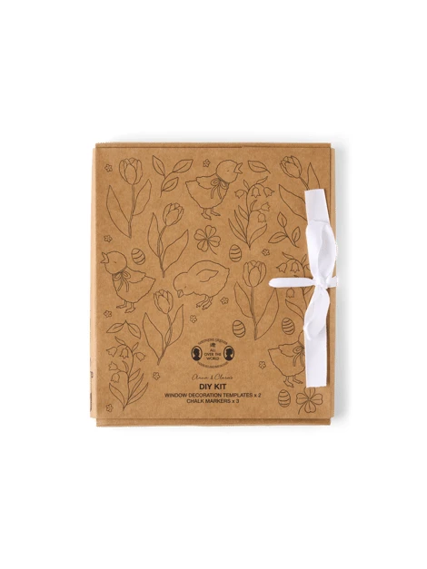 Set de craies pour fenêtre DIY | Coton. 30 x 5 x 30 cm.