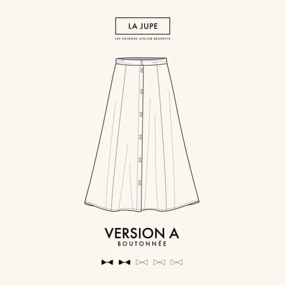 LA Jupe : patron de couture PDF Atelier Brunette