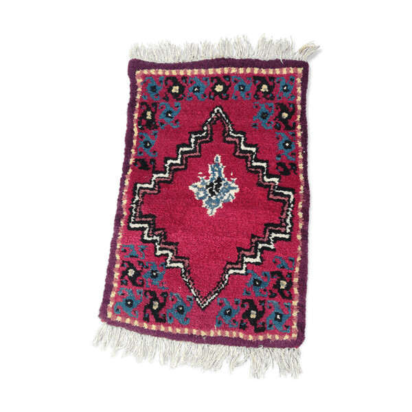 Tapis éthique en laine fait main, 76x43cm
