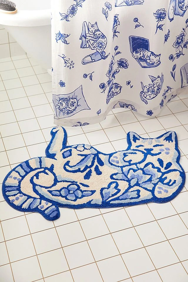 Tapis de bain Chat Delft