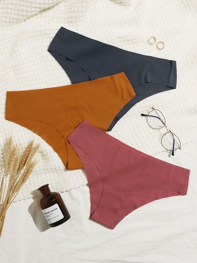 3 pièces Set de culotte sans couture