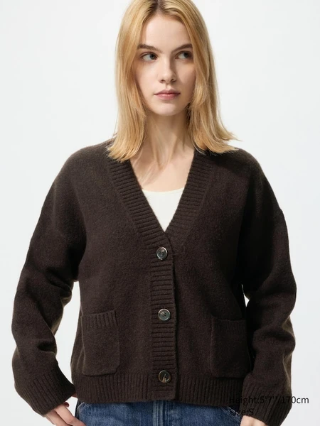 Cardigan court en maille soufflée Yarn™ pour Unisexe | UNIQLO FR